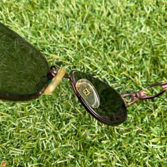 Fendi Women's Vintage 135mm Oval Frame Sunglasses - Picture 3 of 6